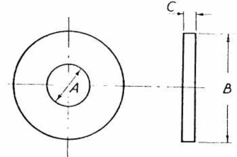 BS 3410 Table 8 Washers