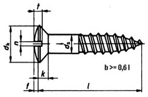 Raised Countersunk Head Wood Screws