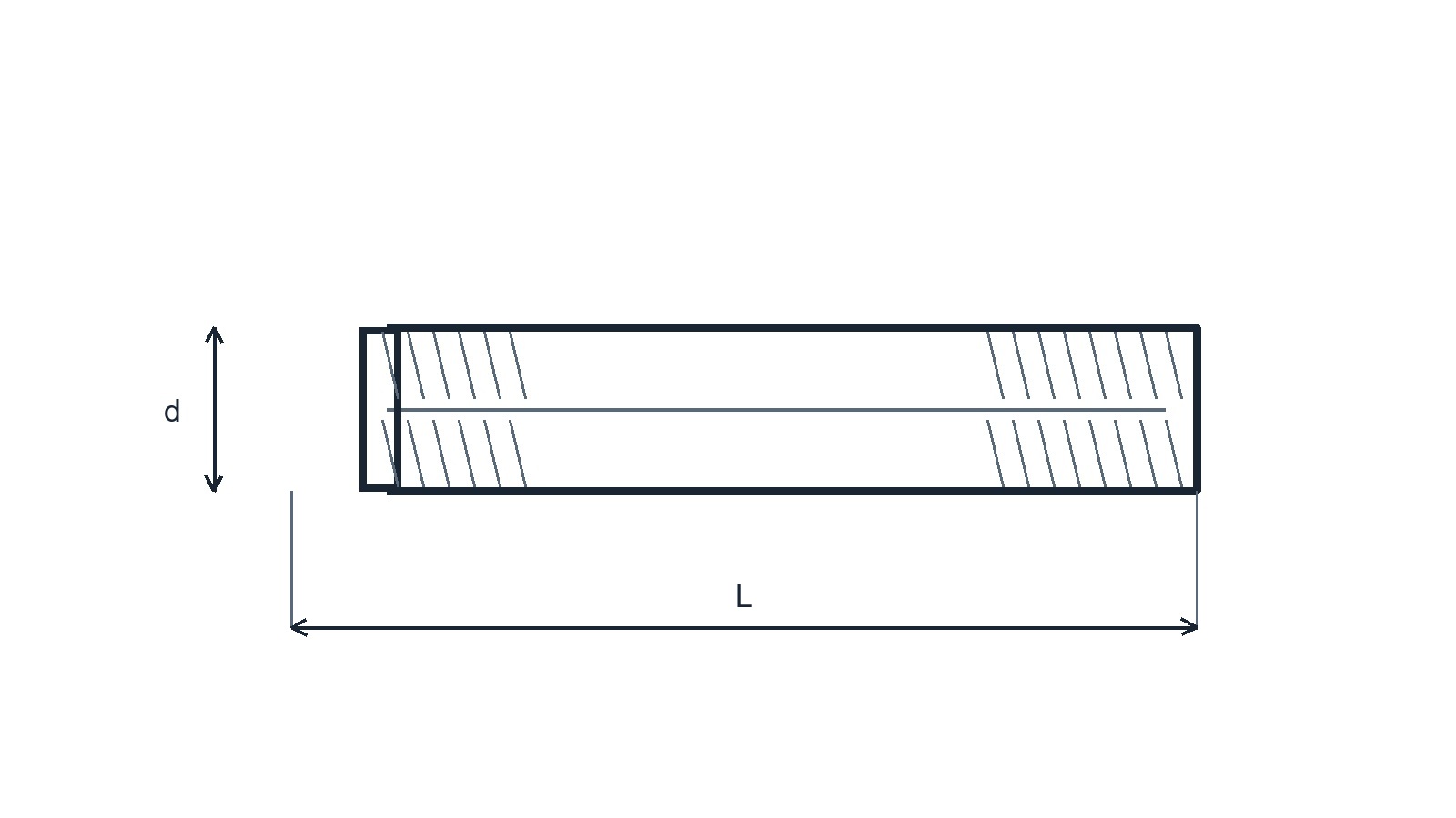 IFI 528 Metric Studs and Bent Bolts technical drawing: IFI-528 covers metric studs and bent bolts. Drawing shows a double-end stud with thread diameter, engagement length and overall length.