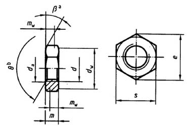 IS 1364-4 Hexagon Thin Nuts, Chamfered