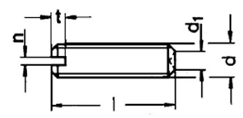 ISO 7436 Slotted Set Screws with Cup Point