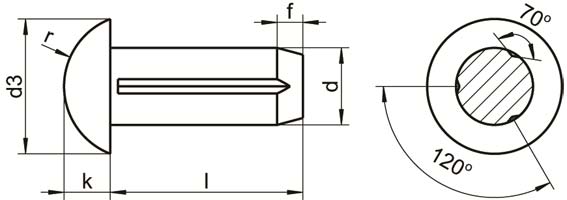 ISO 8746 Round Head Grooved Pin