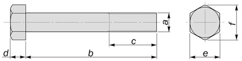 BS 3692 : Hexagon Head Bolts